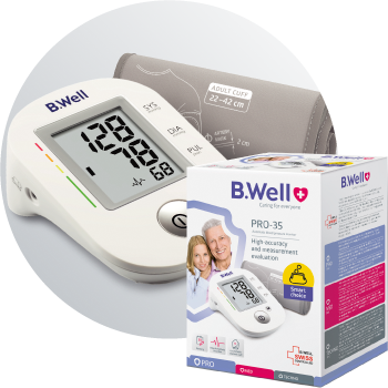 فشارسنج بازویی MED -53 با آداپتور B.Well Swiss