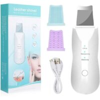اتوی صورت شارژی و پاکسازی پوست مدل Leather Shovel | دستگاه اسکراب اولتراسونیک جوان‌ساز پوست سلامت یار