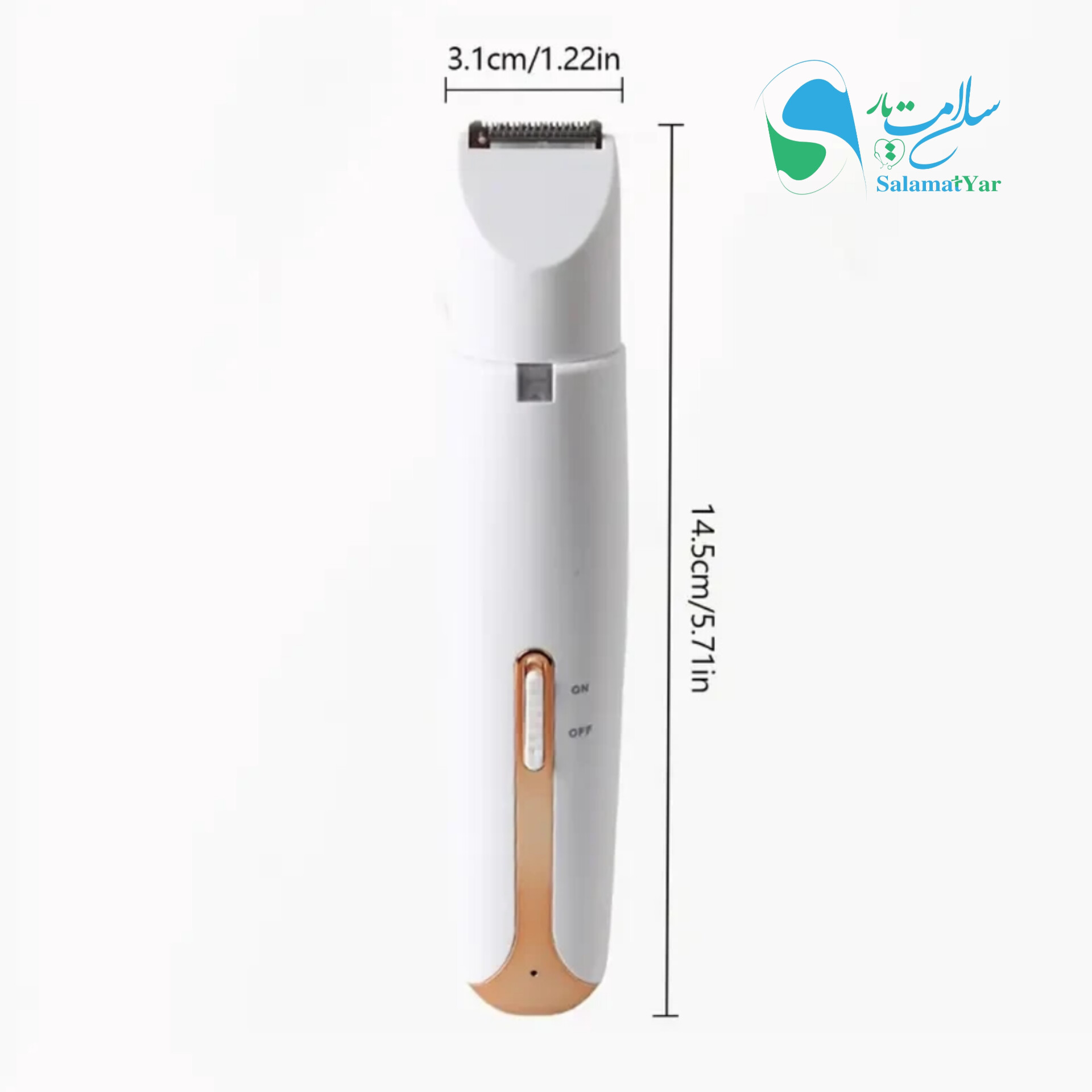 ست اصلاح موی بدن بانوان 4in1 | شارژی، چهارکاره و مناسب صورت و بدن - تصویر 2