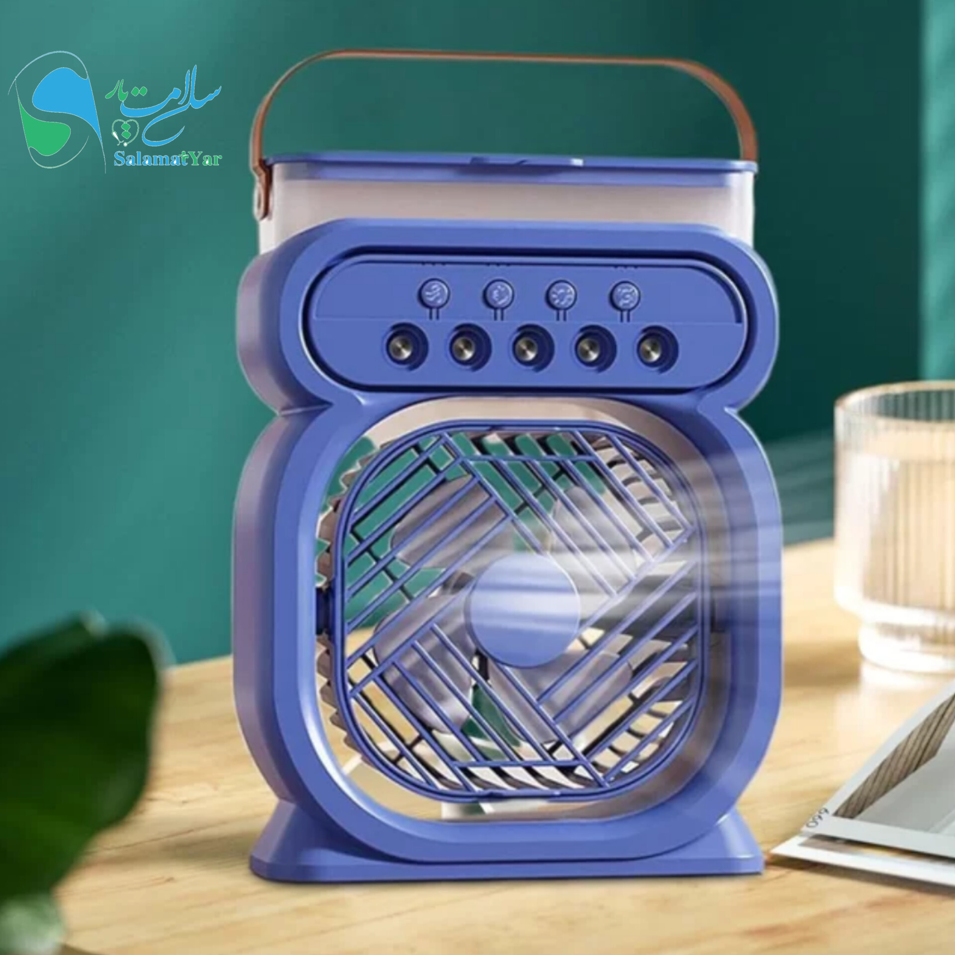 پنکه رومیزی رطوبتساز مدل FAN HUMIDIFIER- اورجینال؛ خنکای مطبوع و هوای بهاری - تصویر 2